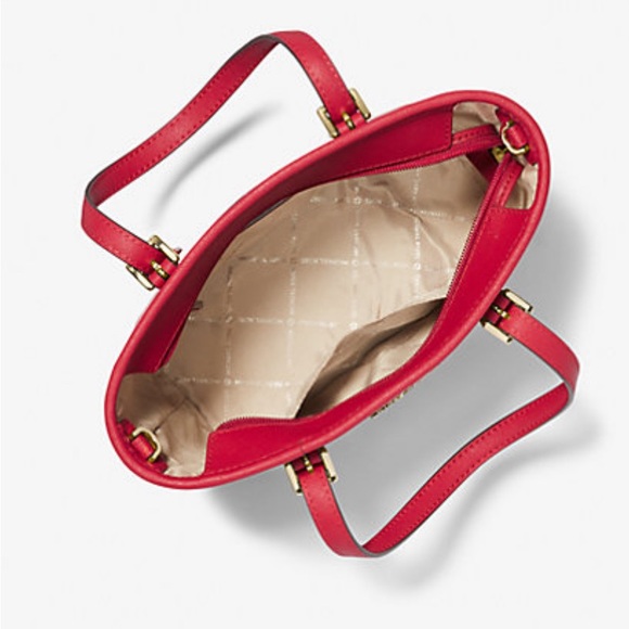 Michael Kors Jet Set Travel Extra-Small Saffiar
Leather Top-Zip Tote Bag #boxE9+ - Picture 6 of 10